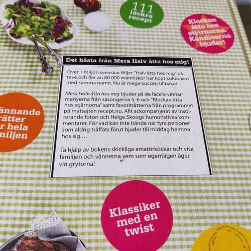 Mera Halv åtta hos mig (inb) recept från tv-programmet