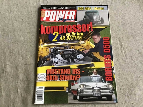 POWER NR 6 2005 MUSTANG,BONNEVILLE,LINCOLN 67,HALMSTAD,CHEVA I BORLÄNGE