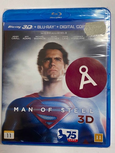 Blu-ray Man Of Steel 3D Superman INPLASTAD