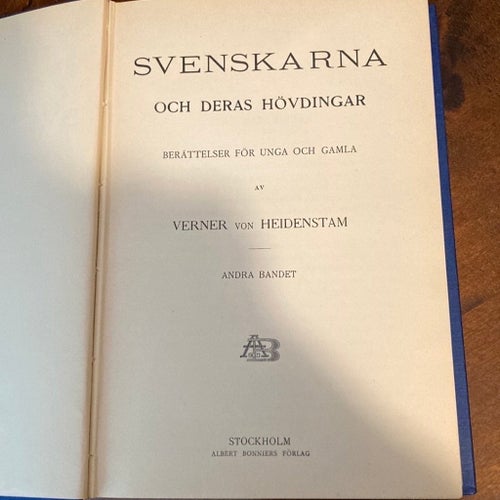 Svenskarna och deras hövdingar - Andra bandet av Verner von Heidenstam