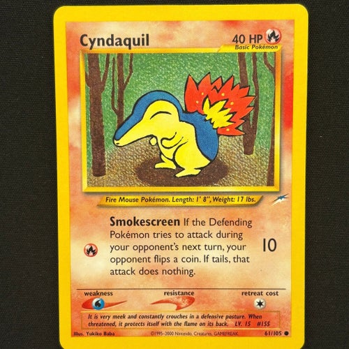 Cyndaquil 61/105 Neo Destiny Pokemonkort