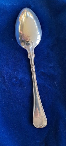 Gammal Fransk dessertsked, nysilver 17, 5 cm