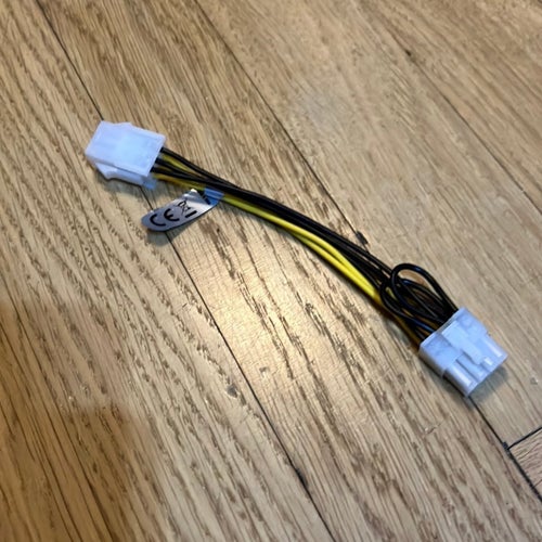 6-pin till 8-pin PCIe strömkabel