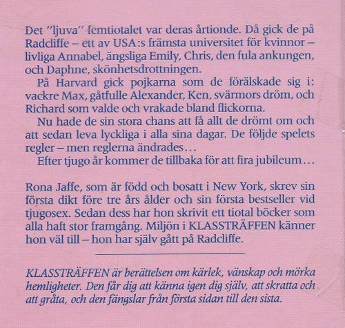 KLASSTRÄFFEN - Rona Jaffe ( INBUNDEN )
