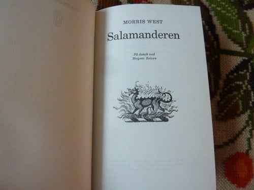 SALAMANDEREN, MORRIS WEST, BOK, 1974, DANSK