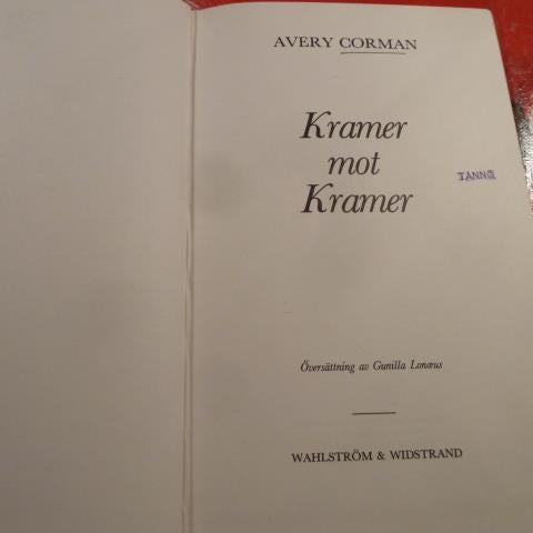 KRAMER MOT KRAMER, A. CORMAN, 1980,  BÖCKER