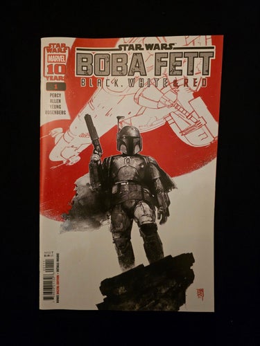 Star Wars Boba Fett Black White and Red (2025 Marvel) #1