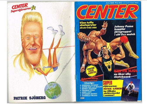 CENTER 1989 Nr 4 & 5 - serietidning sport Mittbilagor: Jan-Ove Waldner, Aouita