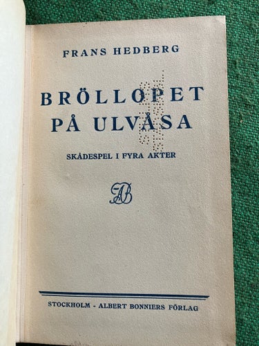Bröllopet på Ulvåsa av Frans Hedberg