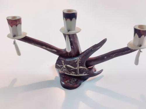 Ljusstake Renhorn Samearbete.