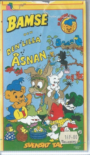 BAMSE OCH DEN LILLA ÅSNAN ( VHS !! -SVENSKT )