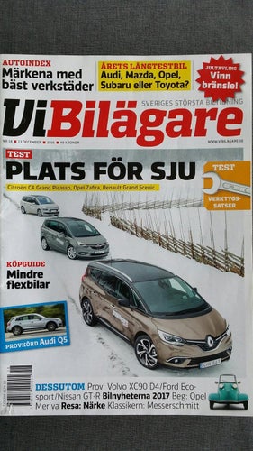 Vi Bilägare nr 18 2016: Fiat Tipo 1,4T Kombi, Ford Ecosport 1,0T, Nissan GT-R