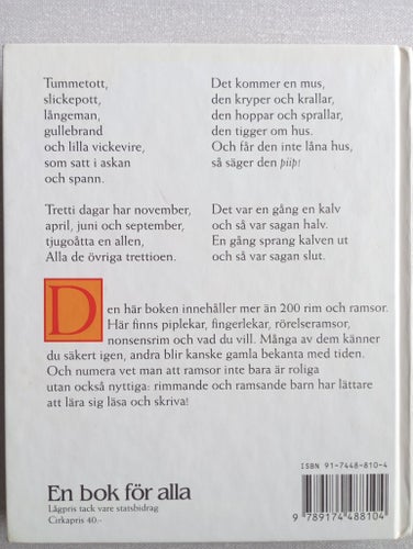 Barnens Ramsbok - Gertrud Widerberg, 1995