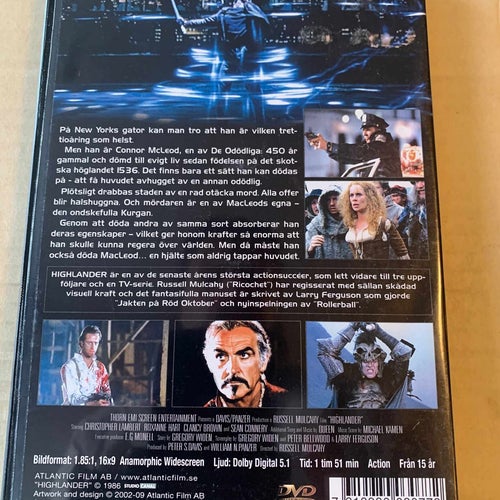 Highlander, Collectors edition, Dvd