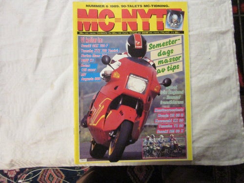 MC-nytt 1989 GSX750F XTZ750 Tenere RM80 YZ80 CR80R KX80 1989