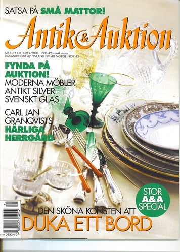 Antik & Auktion 10/2001 - Små mattor, Einar Forseth, Barbro Bäckström m m