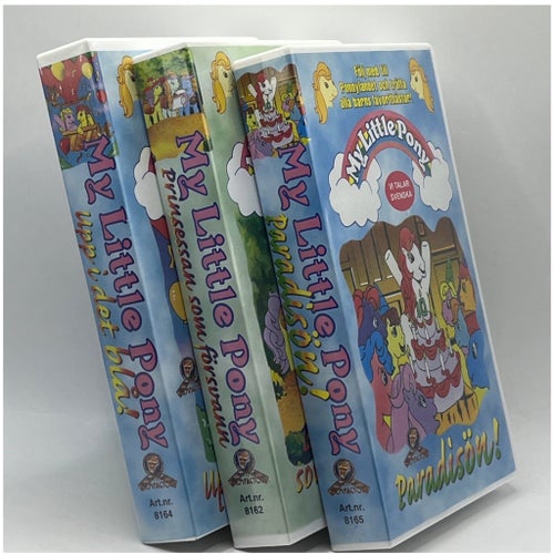My Little Pony VHS 3st - Paradisön, Prinsessan som försvann, Upp i det blå!