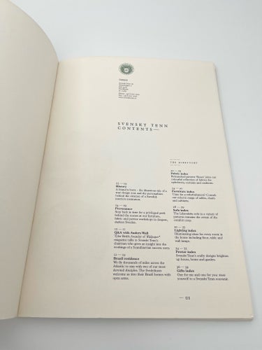 Svenskt Tenn - Directory, katalog med okänt tryckår