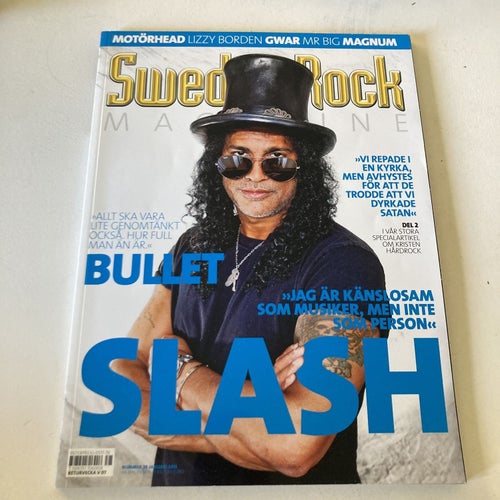 SWEDEN ROCK MAGAZINE NR.78. 2011. SLASH, BULLET, LIZZY BORDEN, GWAR,