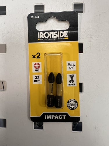 IRONSIDE Bits PH2 1/4" x 32mm 2st