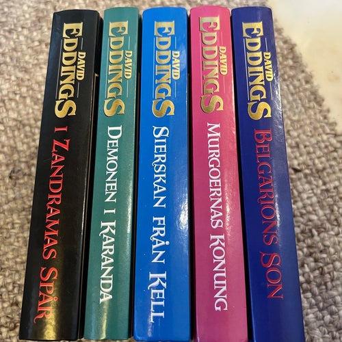 Sagan om Malloria, David Eddings. Mycket bra skick!