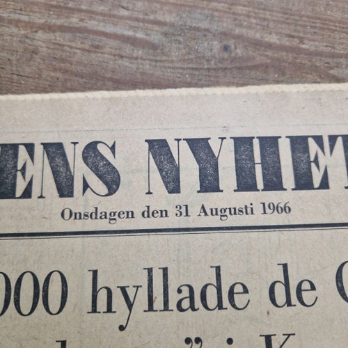 Dagens Nyheter från 31 augusti 1966