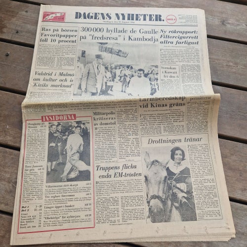 Dagens Nyheter från 31 augusti 1966