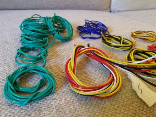 MÅNGA METER KABLAR TILL H0 1/87 ELLER... (5)