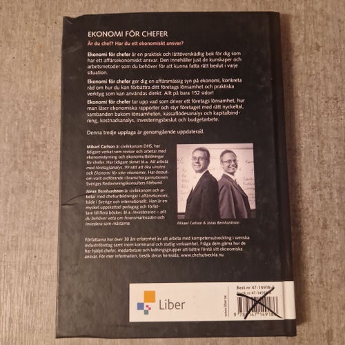 Ekonomi för Chefer av Mikael Carlson och Jonas Bernhardsson, 2010