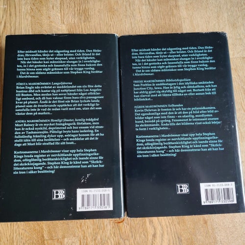 Mardrömmar av Stephen King, första och andra boken