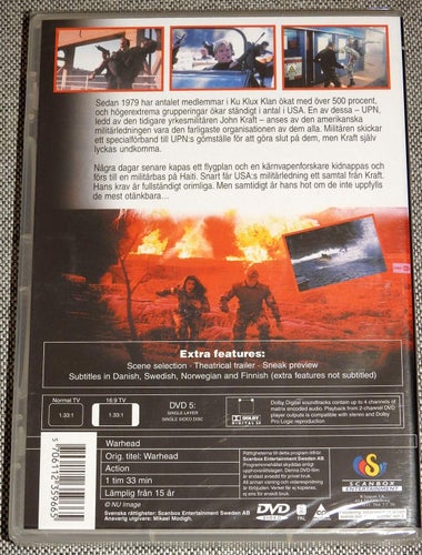 Warhead DVD (Inplastad) Frank Zagarino Joe Lara