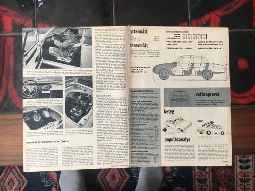 Ford Taunus 17M Super Bil Analys, , 1960
