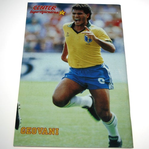 Centerserien - 1990 - NR 7 - Stjärna Geovani. Poster Brasilien