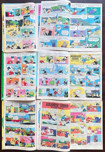Kalle Anka & C:o tidningar från 1969-1979, 9 st.