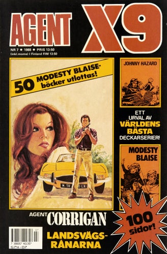 Agent X9 Serietidning 1988 nr 7 (Oläst arkivex) Modesty Blaise