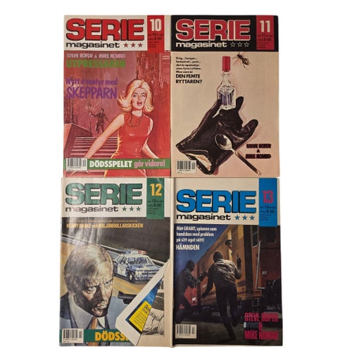 Seriemagasinet Serietidningar - 12 st 1987-1988