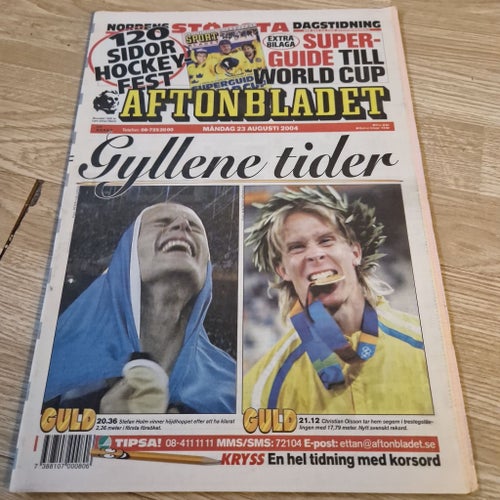 Aftonbladet tidning från 23 augusti 2004
