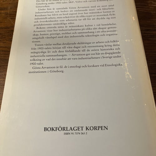 Maskin Människan av Gösta Arvastson, 1987