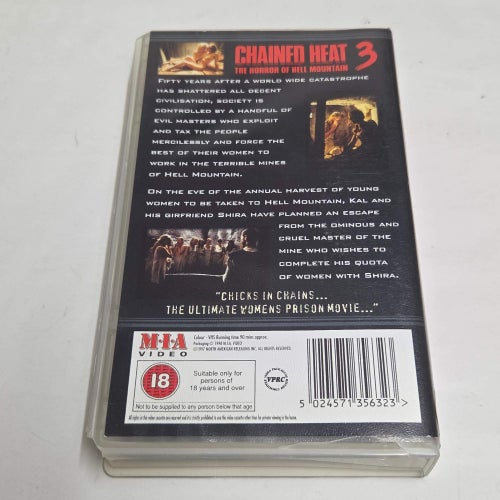 Chained heat 3 VHS film