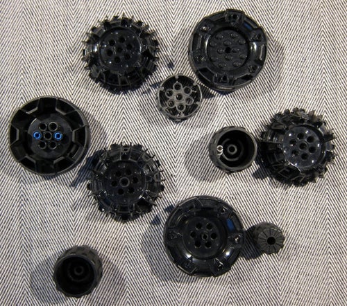 LEGO Svart Hjul Däck Technic Blandat Ca 150 Gram