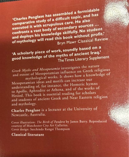 Greek Myths and Mesopotamia av Charles Penglase