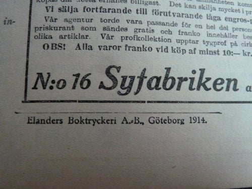 TIDSFÖRDRIF, 1914, HÖSTKVÄLLEN I SKOGEN, TIDNING
