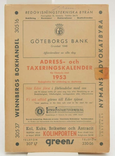 Adress- och taxeringskalender för Västerås stad 1953