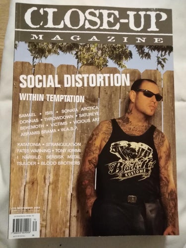 Close Up Magazine 2004 nr 70 Social Distortion Victims W.A.S.P. Katatonia Sonato