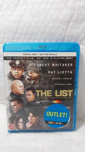 The List Blu-Ray (Obs! Ex Rental / Hyr Film)