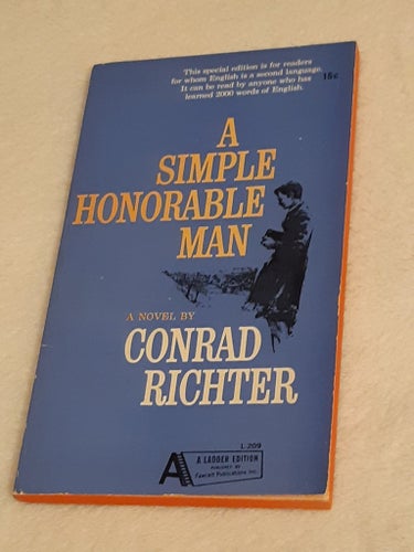 POCKET : Simple Honorable Man by Conrad Richter 1964