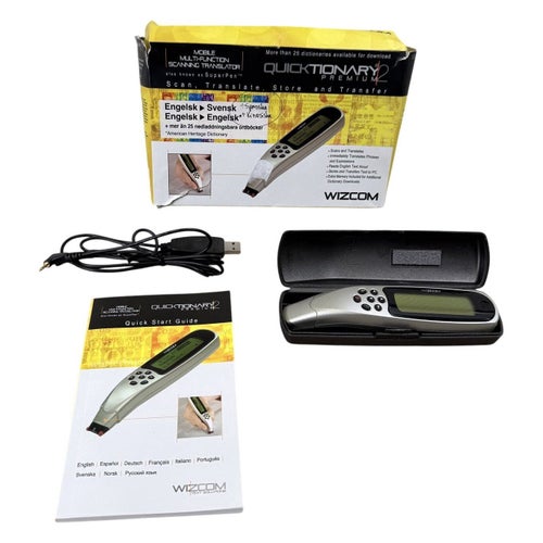 Wizcom Quicktionary II TLIL Översättare Penna Elektronisk Ordbok Scanner USB
