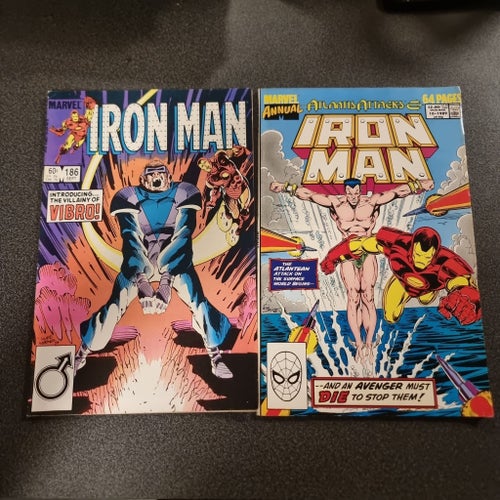 Iron Man Annual Atlantis Attacks & Iron Man 186