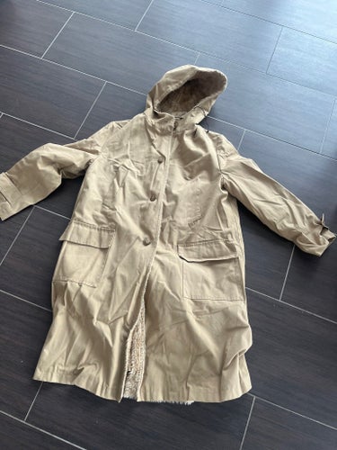 Diolen retro vintage beige fodrad kappa