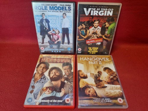 ROLE MODELS / THE 40 YEAR-OLD VIRGIN / THE HANGOVER 1 & 2 DVD